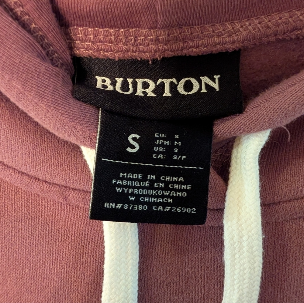 Burton Lost Things Long Sleeve Pullover Hoodie | Rose Brown | Size S - Picture 4 of 5